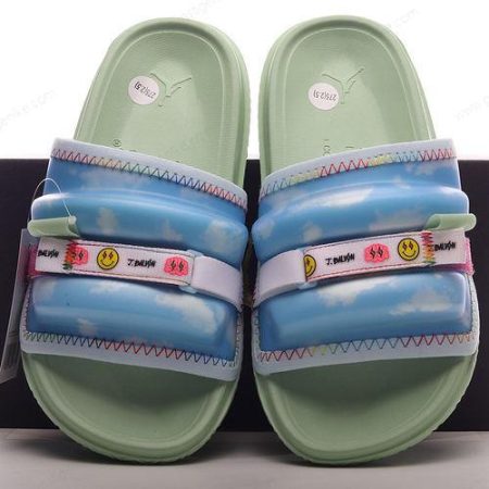 Herren/Damen ‘Grün Blau’ Nike Air Jordan Super Play Slide Schuhe DR1330-413