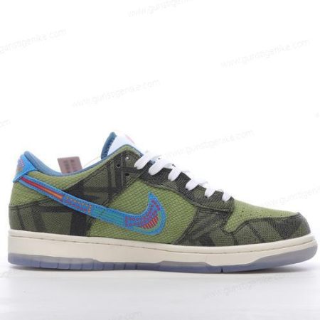 Herren/Damen ‘Grün Blau’ Nike Dunk Low Schuhe DO2160-335