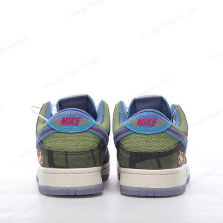 Herren/Damen ‘Grün Blau’ Nike Dunk Low Schuhe DO2160-335