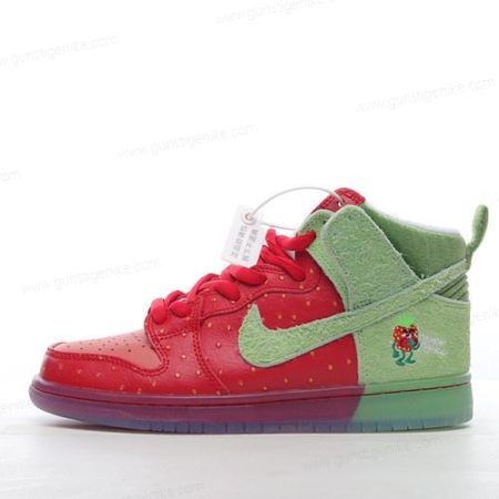 Herren/Damen ‘Grün Rot’ Nike SB Dunk High Schuhe CW7093-600