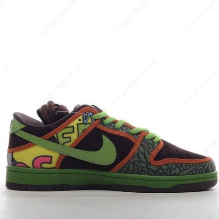 Herren/Damen ‘Grün Schwarz Gelb’ Nike SB Dunk Low Schuhe 789841-332