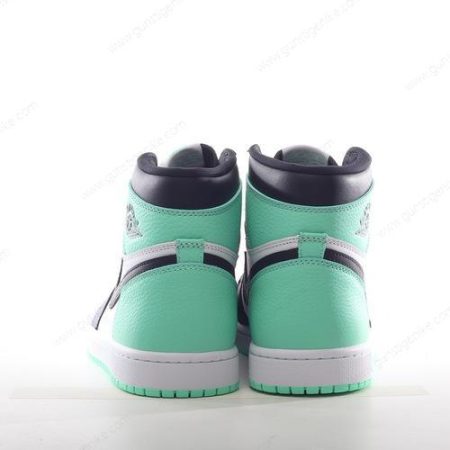 Herren/Damen ‘Grün Schwarz’ Nike Air Jordan 1 Retro High Schuhe 861428-100-S