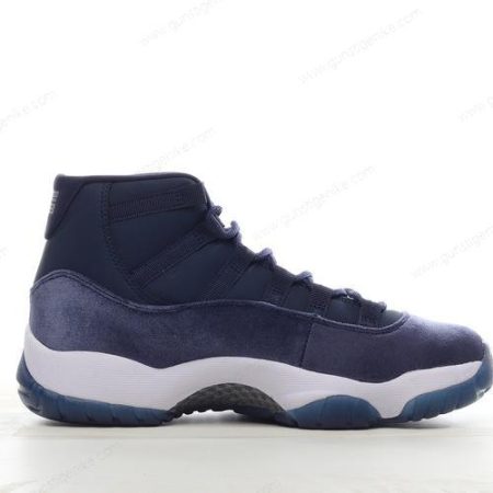Herren/Damen ‘Marineblau Silber Weiß’ Nike Air Jordan 11 High Schuhe AR0715-441