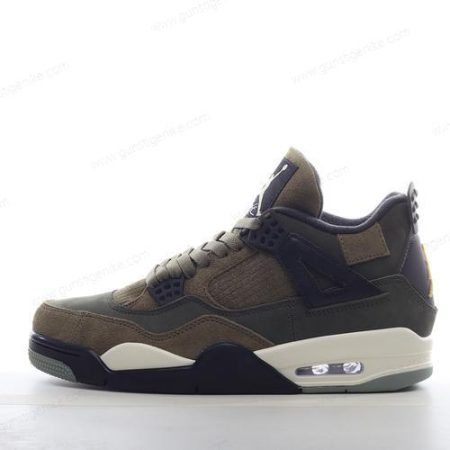 Herren/Damen ‘Olive Schwarz’ Nike Air Jordan 4 Retro Schuhe FB9927-200