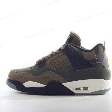 Herren/Damen ‘Olive Schwarz’ Nike Air Jordan 4 Retro Schuhe FB9930-200
