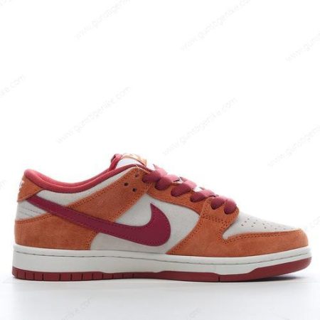 Herren/Damen ‘Orange Rot Weiß’ Nike SB Dunk Low Pro Schuhe BQ6817-202