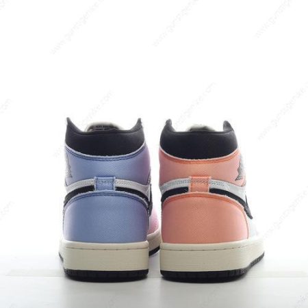 Herren/Damen ‘Orange Schwarz Weiß Violett’ Nike Air Jordan 1 Retro High OG Schuhe DX0054-805