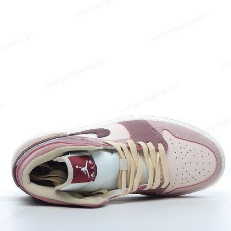 Herren/Damen ‘Rosa Beige Rot’ Nike Air Jordan 1 Mid SE Schuhe DO7440-821