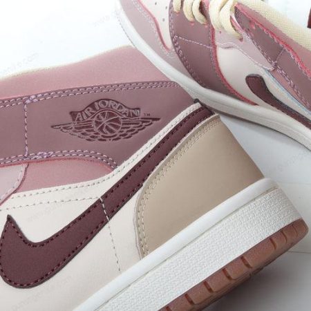 Herren/Damen ‘Rosa Beige Rot’ Nike Air Jordan 1 Mid SE Schuhe DO7440-821