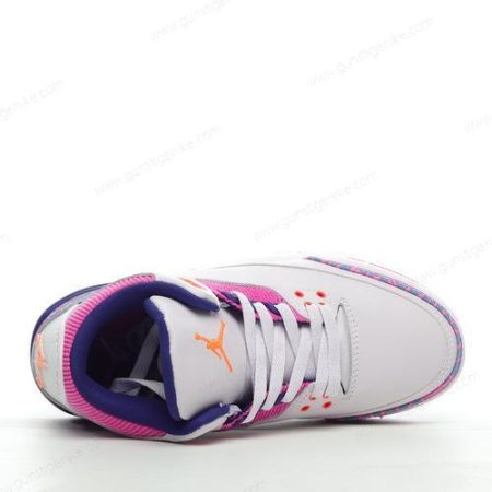 Herren/Damen ‘Rosa Weiß Blau’ Nike Air Jordan 3 Retro Schuhe 441140-500