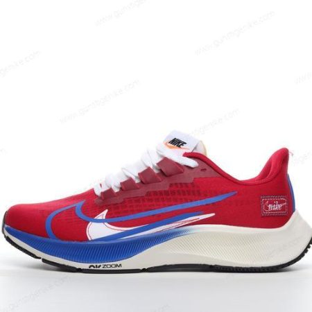 Herren/Damen ‘Rot Blau Weiß’ Nike Air Zoom Pegasus 37 Schuhe CQ9908-600