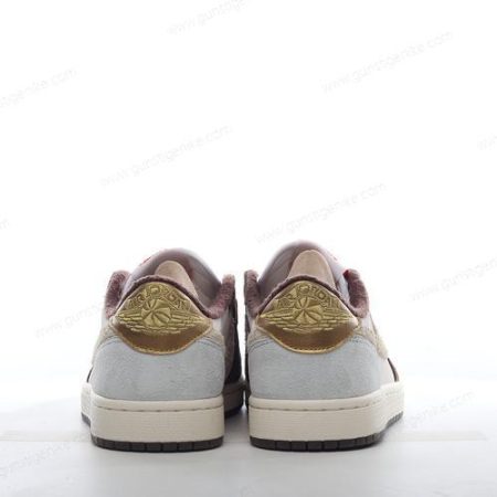 Herren/Damen ‘Rot Braun Weiß’ Nike Air Jordan 1 Retro Low OG Schuhe DV1312-200
