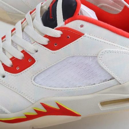 Herren/Damen ‘Rot Gelb Weiß’ Nike Air Jordan 5 Retro Low Schuhe DD2240-100