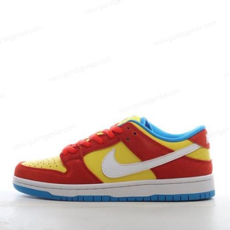 Herren/Damen ‘Rot Weiß Gelb Blau’ Nike SB Dunk Low Pro Schuhe BQ6817-602