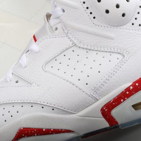 Herren/Damen ‘Rot Weiß’ Nike Air Jordan 6 Retro Schuhe CT8529-162
