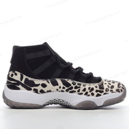 Herren/Damen ‘Schwarz Beige Weiß’ Nike Air Jordan 11 Retro High Schuhe AR0715-010