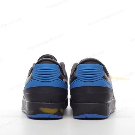 Herren/Damen ‘Schwarz Blau Grau’ Nike Air Jordan 2 Retro Low SP x Off-White Schuhe DJ4375-004