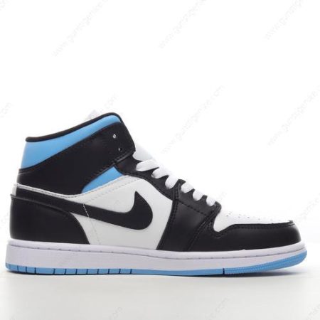 Herren/Damen ‘Schwarz Blau’ Nike Air Jordan 1 Mid Schuhe BQ6472-102
