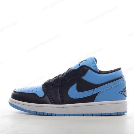 Herren/Damen ‘Schwarz Blau Weiß’ Nike Air Jordan 1 Low Schuhe 553558-041