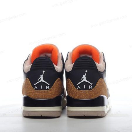 Herren/Damen ‘Schwarz Braun Orange’ Nike Air Jordan 3 Retro Schuhe CT8532-008
