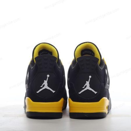 Herren/Damen ‘Schwarz Gelb’ Nike Air Jordan 4 Retro Schuhe DH6927-017