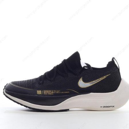 Herren/Damen ‘Schwarz Gold Weiß’ Nike ZoomX VaporFly NEXT% 2 Schuhe CU4123-001