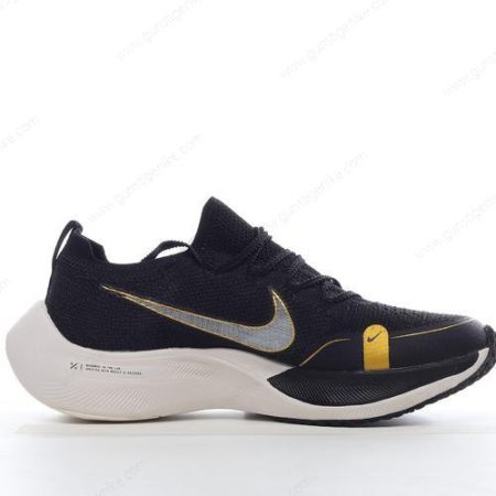 Herren/Damen ‘Schwarz Gold Weiß’ Nike ZoomX VaporFly NEXT% 2 Schuhe CU4123-001