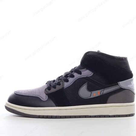 Herren/Damen ‘Schwarz Grau’ Nike Air Jordan 1 Mid SE Schuhe DV0436-001