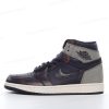 Herren/Damen ‘Schwarz Grau’ Nike Air Jordan 1 Retro High Schuhe 555088-033