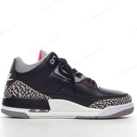 Herren/Damen ‘Schwarz Grau’ Nike Air Jordan 3 Retro Schuhe 340254-061