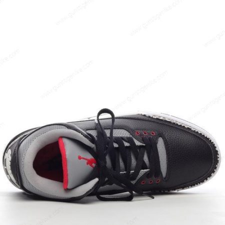 Herren/Damen ‘Schwarz Grau’ Nike Air Jordan 3 Retro Schuhe 340254-061