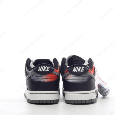 Herren/Damen ‘Schwarz Grau Rot’ Nike Dunk Low Schuhe DM0108-001