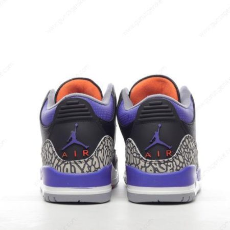 Herren/Damen ‘Schwarz Grau Weiß Violett’ Nike Air Jordan 3 Retro Schuhe CT8532-050