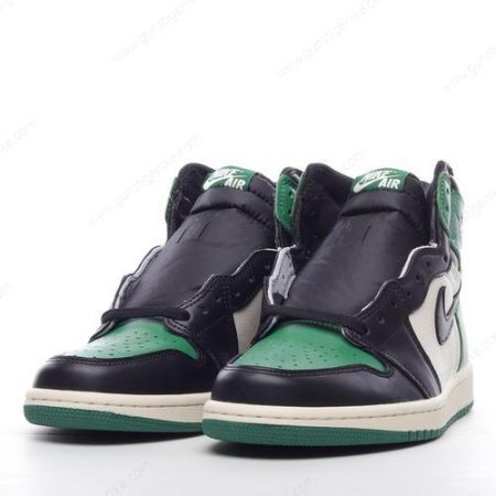 Herren/Damen ‘Schwarz Grün’ Nike Air Jordan 1 Retro High Schuhe 555088-302