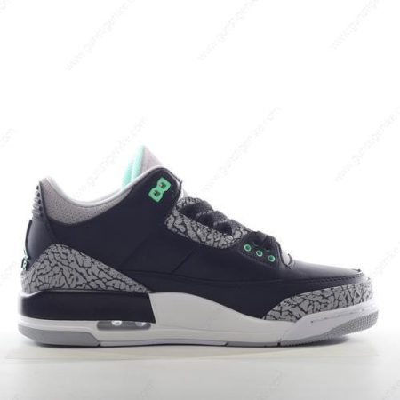 Herren/Damen ‘Schwarz Grün Weiß’ Nike Air Jordan 3 Retro Schuhe CT8532-031