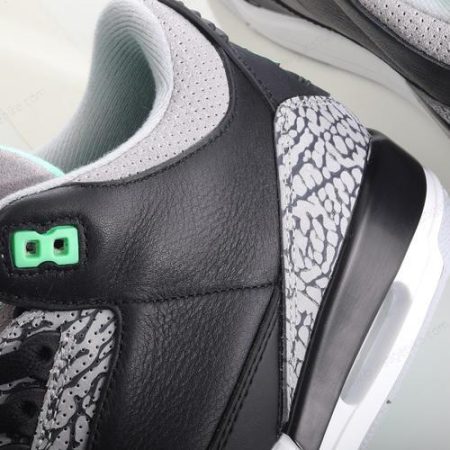 Herren/Damen ‘Schwarz Grün Weiß’ Nike Air Jordan 3 Retro Schuhe CT8532-031