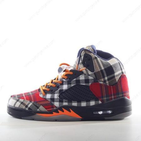 Herren/Damen ‘Schwarz Orange’ Nike Air Jordan 5 Retro Schuhe FD4814-008
