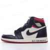 Herren/Damen ‘Schwarz Rot’ Nike Air Jordan 1 Retro High Schuhe 861428-106