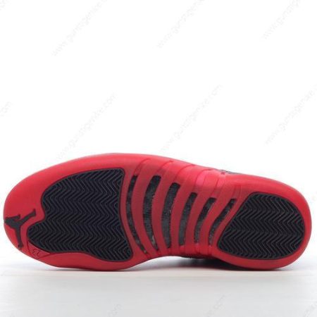 Herren/Damen ‘Schwarz Rot’ Nike Air Jordan 12 Retro Schuhe 130690-002