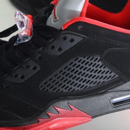 Herren/Damen ‘Schwarz Rot’ Nike Air Jordan 5 Retro Schuhe 819171-001