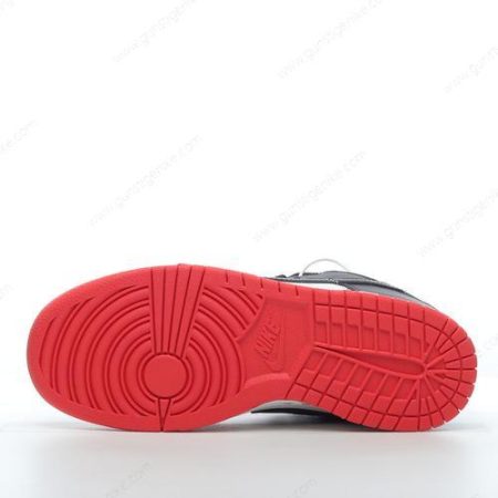Herren/Damen ‘Schwarz Rot Weiß’ Nike Dunk Low EMB Schuhe DO6288-100
