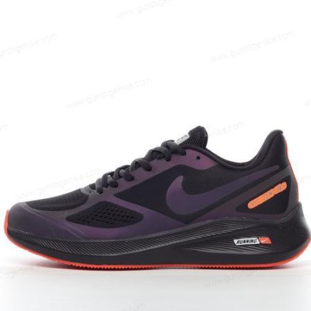 Herren/Damen ‘Schwarz Violett Orange’ Nike Air Zoom Winflo 7 Schuhe CJ0291-055