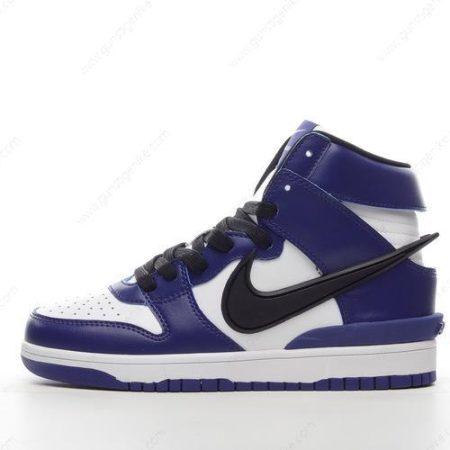 Herren/Damen ‘Schwarz Weiß Blau’ Nike Dunk High Schuhe CU7544-400