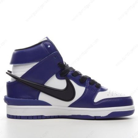 Herren/Damen ‘Schwarz Weiß Blau’ Nike Dunk High Schuhe CU7544-400