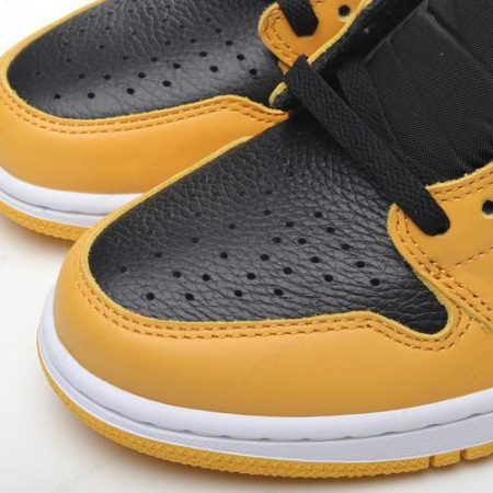Herren/Damen ‘Schwarz Weiß Gelb’ Nike Air Jordan 1 Retro High OG Schuhe AQ2664-701