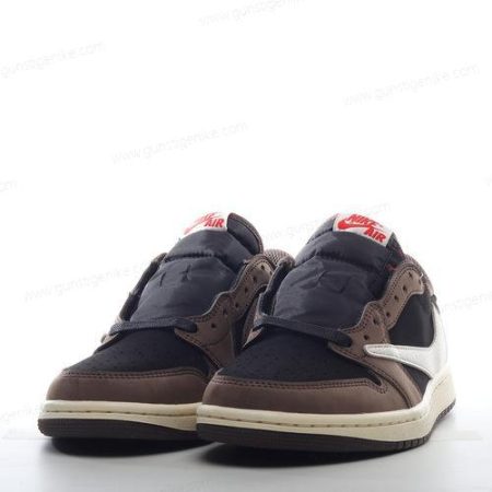 Herren/Damen ‘Schwarz Weiß Khaki’ Nike Air Jordan 1 Retro Low OG Schuhe CQ4277-001