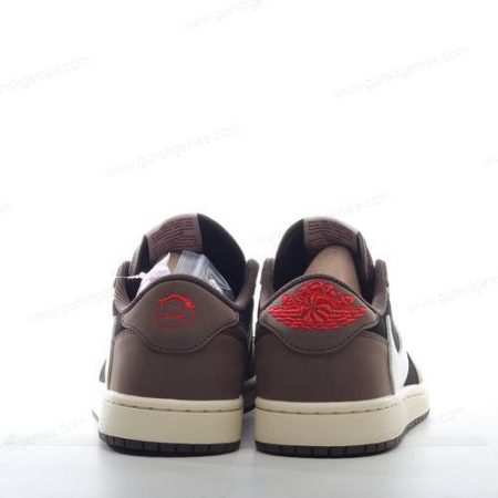 Herren/Damen ‘Schwarz Weiß Khaki’ Nike Air Jordan 1 Retro Low OG Schuhe CQ4277-001