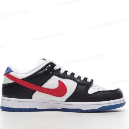 Herren/Damen ‘Schwarz Weiß Rot Blau’ Nike Dunk Low Schuhe DM7708-100