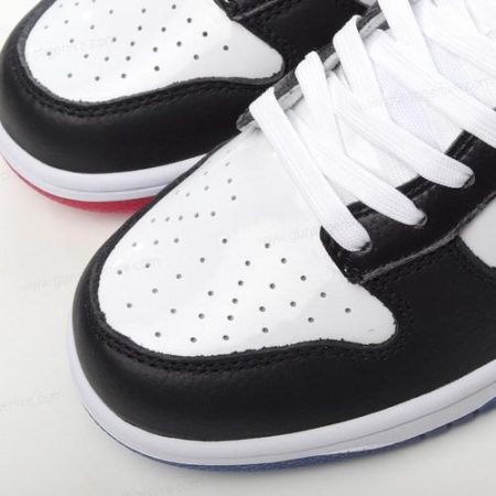 Herren/Damen ‘Schwarz Weiß Rot Blau’ Nike Dunk Low Schuhe DM7708-100
