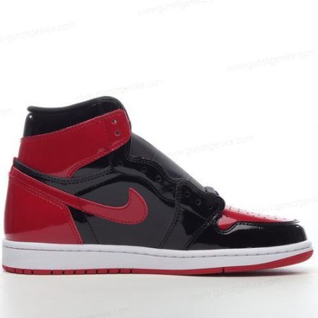 Herren/Damen ‘Schwarz Weiß Rot’ Nike Air Jordan 1 Retro High OG Schuhe 555088-063